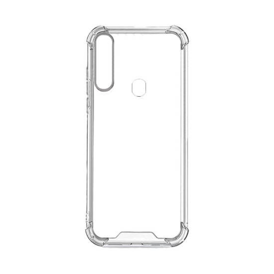 Capa de Silicone com Cantos Duras para Samsung Galaxy A20s Transparente